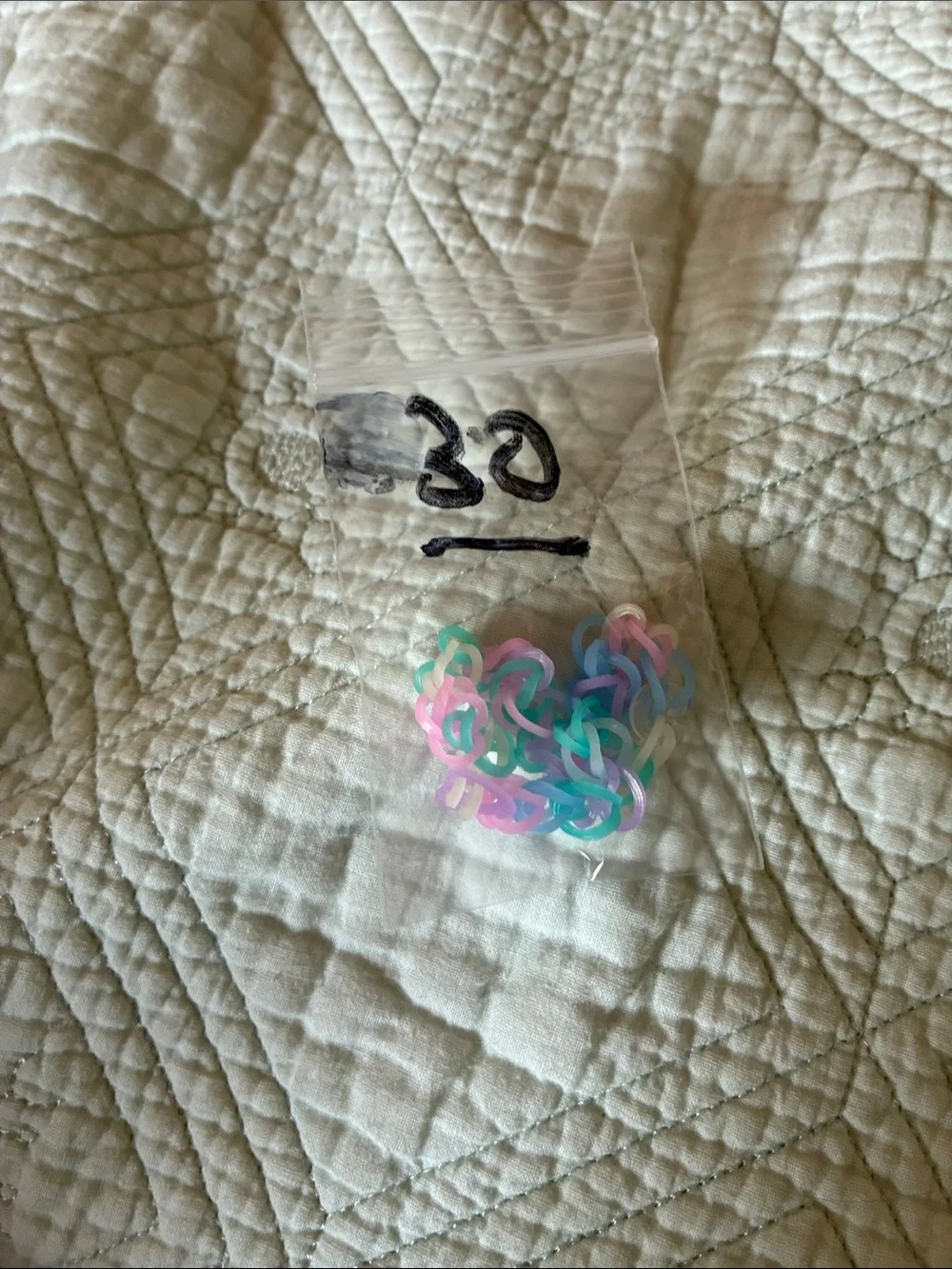 Rainbow rubber band bracelet